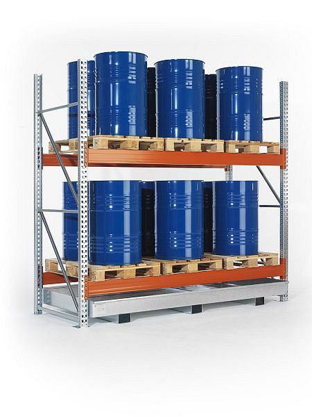 Meta Regalwanne WSR-B 13.18/360 ohne Gitterrost, verzinkt, LxTxH= 1780x1300x322 mm, 9900001130