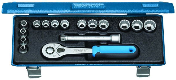 GEDORE Steckschlüssel-Satz 3/8'', 16-teilig, 12-kant UD-Profil, 2682893
