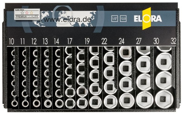 ELORA Verkaufsständer mit 1/2" 12-kt. AF-Einsätzen, 770-LSP2A, 0770610012000