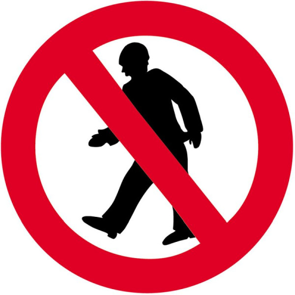 Stein HGS Sonderschild, Durchgang verboten, Ø 600 mm, 15710