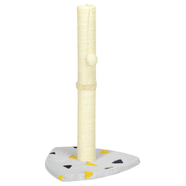 PawHut Kratzbaum, 62 cm, Kratzstamm für Katzen mit Kratzball, Katzenkratzbaum, D30-675V00LG