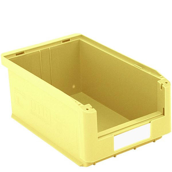 BITO Sichtlagerkasten SK Set /SK3521 350x210x145 gelb, inklusive Etikett, 10 Stück, C0230-0010