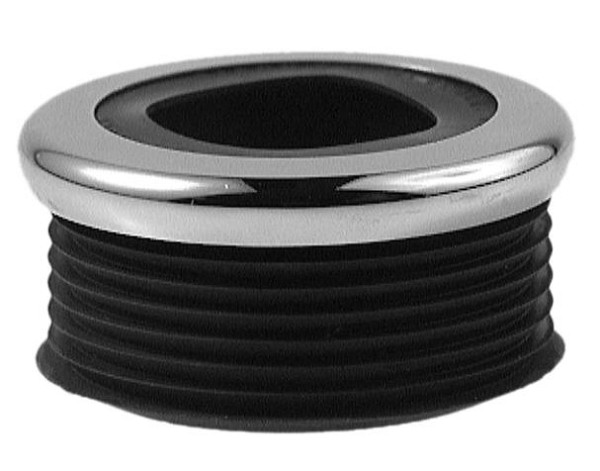 Benkiser Euro-WC-Verbinder Gummi, für Spülkästen 38-45mm, Innenstutzen 55mm, schwarz, mit MS-Rosette, 7181555