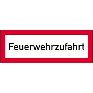 Moedel Feuerwehrzufahrt, Alu, reflektierend RA1, 594x210 mm, 57549