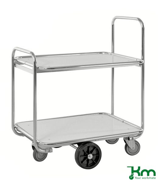 Kongamek Kommissionierwagen mit 2 Böden, 1300 x 630 x 1100 mm, KM8500-2L
