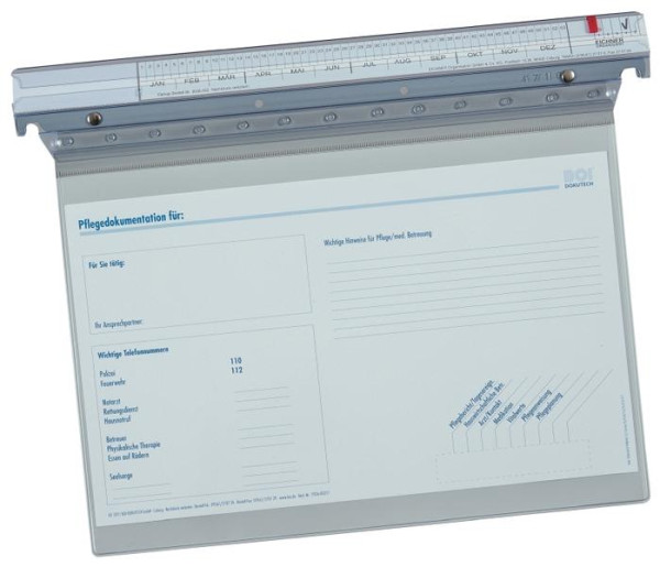 BOI Pflegedoku-Hängemappe, Kopfleiste mit Metallschiene verstärkt, signal-line, 9208-00535