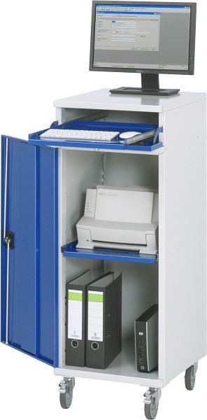 RAU Computer-Schrank - Modell 60, B450 x T520 x H1185 mm, 07-450-M60F.11