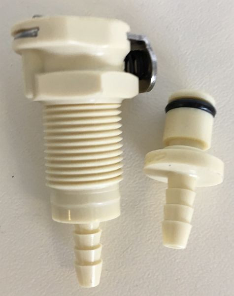 ELMAG Schlauchkupplung + Stecknippel weiß zu iServe, 9505861