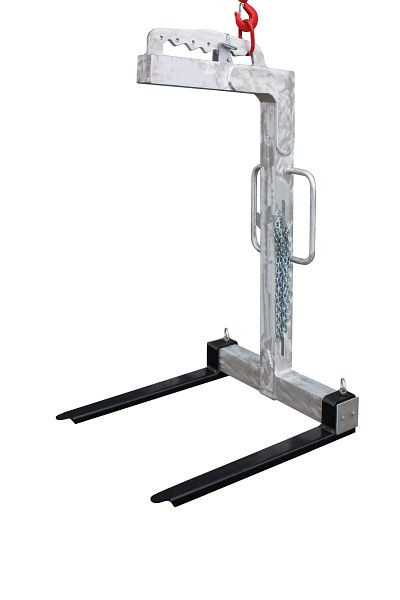 Eichinger Ladegabel 1056 A.4, 3000 kg, Tragring zum manuellen Gewichtsausgleich, Verstellbare Gabelzinken, Aluminium, 10560400004000