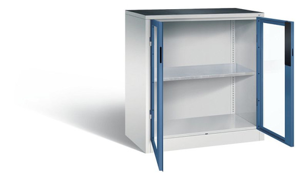 C+P Werkzeugschrank Acurado, H1000xB930xT500mm, Farbe: Lichtgrau / Fernblau, Muldengriff, 8821-0552 S10016