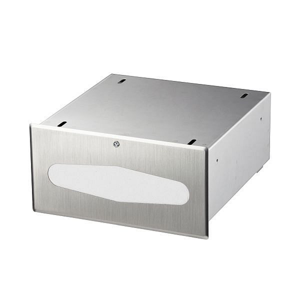 Air Wolf Papierhandtuchspender für 300 Papierfalthandtücher, Serie Sigma, H x B x T: 150 x 300 x 299 mm, Edelstahl gebürstet, 20-100