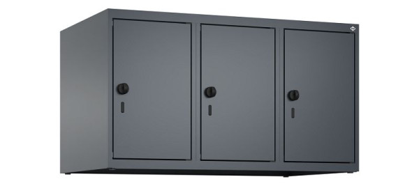 C+P Schrankaufsatz Classic PLUS, Aufsatzschrank, 7016/7016, Drehriegel, 500x900x500mm, 3 Abteile, 080090-30 S10012