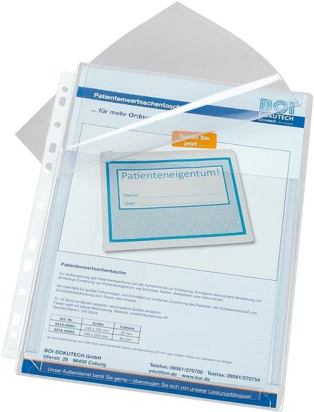 Eichner PVC-Dehnfaltentasche, Transparent, VE: 10 Stück, 9218-01055