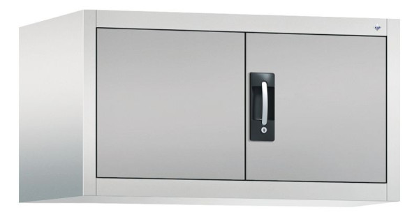 C+P Aufsatzschrank Acurado, H500xB930xT600mm, Farbe: Lichtgrau / Weißaluminium, Muldengriff, 9294-000 S10009