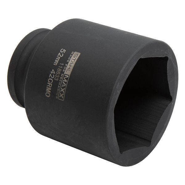 Stahlmaxx Steckschlüssel, 6-kant, 52 mm, 3/4" für Achsmuttern bei LRA, XXL-118833A