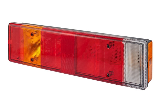 HELLA Heckleuchte, Glühlampe, 24/12V, Anbau/geschraubt, Lichtscheibenfarbe: mehrfarbig, Stecker: Schraubkontakt, links/rechts, 2VP 007 323-011