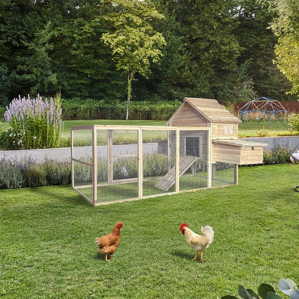HOME DELUXE Hühnerstall aus Holz TANO, 310 x 150 cm, 71997