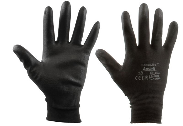 SW-Stahl Nylon Feinstrickhandschuh, Größe 10, mit PU-Beschichtung, VE: 10 Paar, Z635