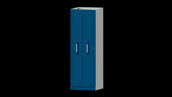 ANKE Werkbänke Vertikalauszug modulares Schranksystem, Modell 201, 715 x 720 x 2200 mm, RAL 7035/5010, 631.020