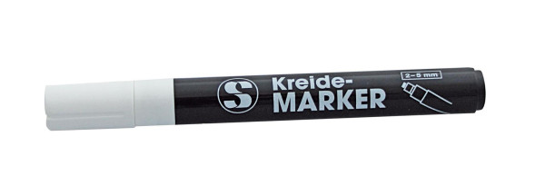 Schneider Kreidestift 5 mm, Farbe weiß- Schreibdicke: 2-5 mm, 198900