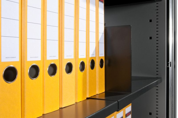 C+P Aktenstütze, aufschiebbar H229xB101xT290 mm, Schwarzgrau, 3200-701 S10000