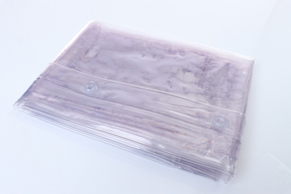 ELMAG Schutzvorhang S0, glasklar, Breite: 1300 x Höhe: 2000x0,4 mm, Schutz-vorhang gegen Staub, Zugluft, Nässeund Schleifspritzer, 56261