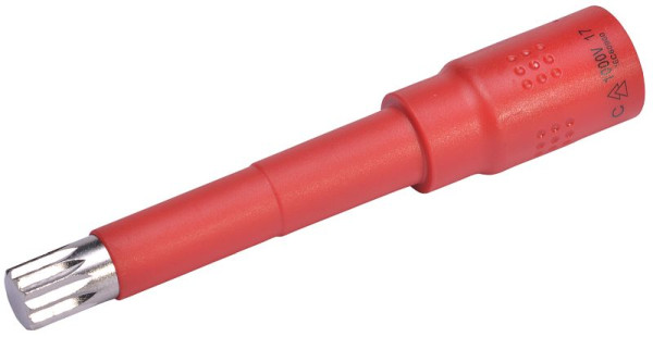 SW-Stahl Steckschlüsseleinsatz, 3/8", Innenvielzahn, M12, VDE, 05924L-M12