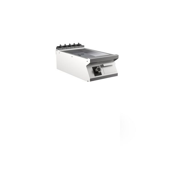 Mareno M1-700 elektrische Grillplatte mit glatter, matter Chromplatte, 40cm, 400(B)x750(T)x250(H)mm, FT74ELCT, 171.234