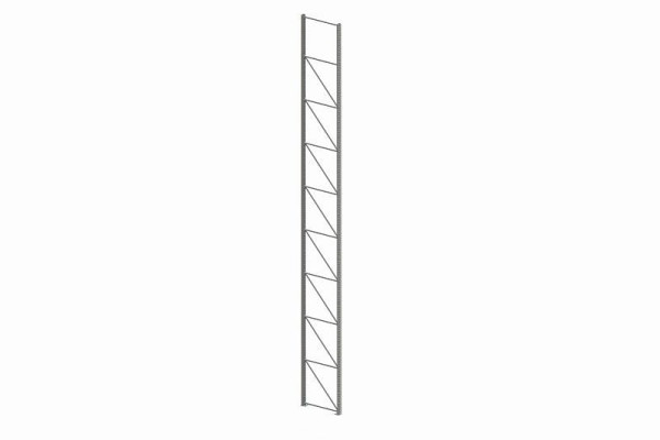 Meta Ständer 100/20 9900x1100 mm, verzinkt, für Palettenregal MULTIPAL, 200174388