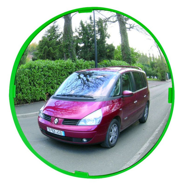 Stein HGS Mehrzweckspiegel Visiom®, rund Ø 600mm /P.A.S.®, ca. 11m/5 kg/ 5 Jahre Garantie, auf die Funktion (Spiegelglas, Rahmen, Halterung), Farbe: grün, 32814