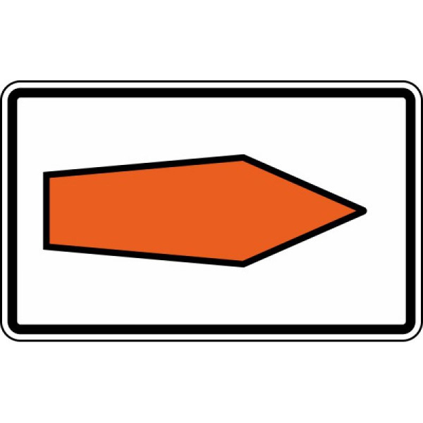 Stein HGS Umlenkungspfeil (Streckenempfehlung), rechtsweisend Nr. 467.1-20, 800 x 1250mm /RA1, 467.1-20-212