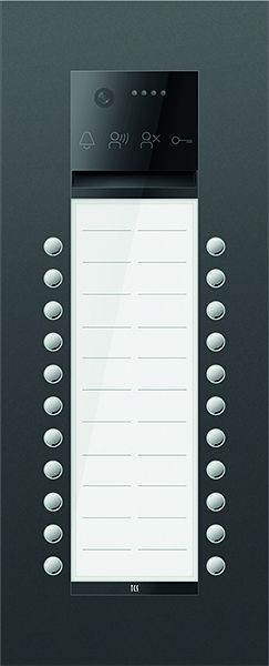 TCS Türkontrollsystem PES PRO Video Außenstation 22T 2 Spalten UP RAL7016 anthrazitgrau, AVU600222-0017