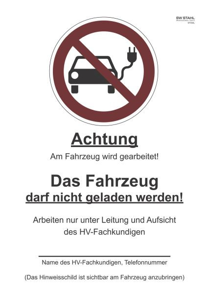 SW-Stahl Verbotsschild „Laden verboten“, 07334L, 4033592144193