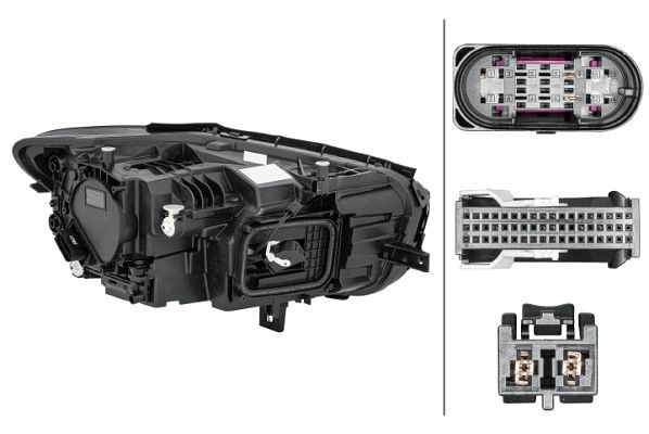 HELLA LED-Hauptscheinwerfer, für u.a. Mercedes-Benz Citan (W420), ECE, für Rechtsverkehr, links, 1EX 015 780-311