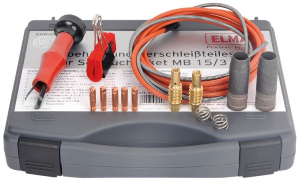 ELMAG Zubehör- und Verschleißteileset für Schlauchpaket MB 15/3m/0,8 mm zu Serie EUROMIG 160/200 & EUROMIG plus 161/201/211-, 00088