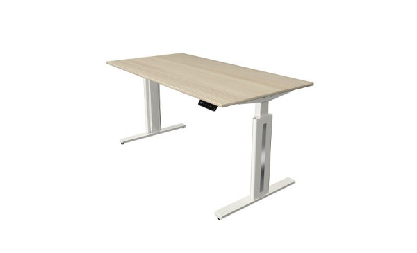 Kerkmann Sitz-/Stehtisch Move 3 fresh, B 1600 x T 800 mm, elektrisch höhenverstellbar von 720-1200 mm, Ahorn, 10184450