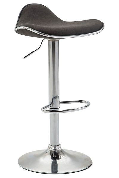 CLP Barhocker Shanghai Stoff chrom, dunkelgrau, 102034156