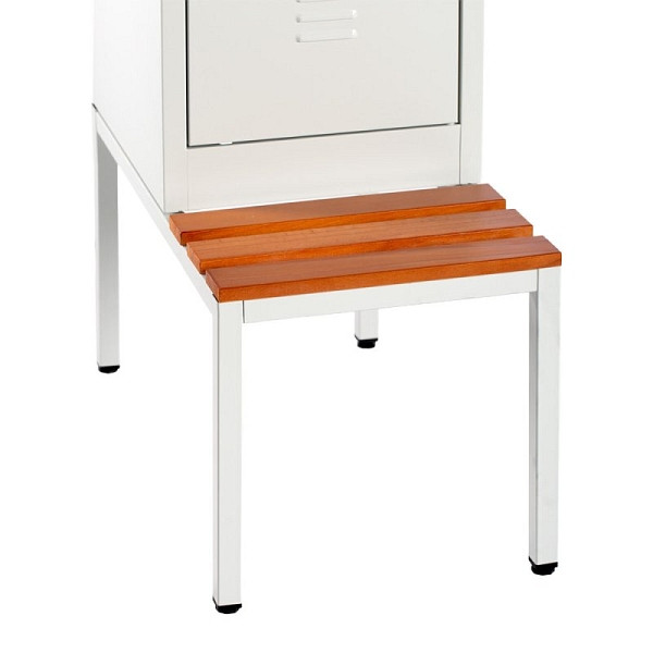 Lüllmann Sitzbankuntergestell, Sitzauflagen buche, 400 x 415 x 800 mm, lichtgrau, 524120