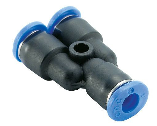 timmer B-YVM-2x4-4-KU, Y-Verbinder Mini-Serie, Schlauch-Ø: 4 mm, VE: 10 Stück, 03070131
