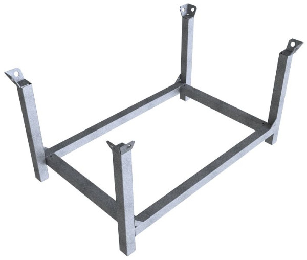 Schake Stapelpalette mit Kranösen, Füllmaße: 0,5 mx 1,23 mx 0,70 m, Stahlkonstruktion aus 60x 60 mm, Vierkantrohr gefertigt, Ausführung: verzinkt, 50114-50