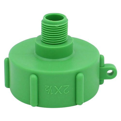 DENIOS IBC-Adapter, mit 1/2 Feingewinde AG, für Anschluss S60x6, VE: 5 Stück, 311460