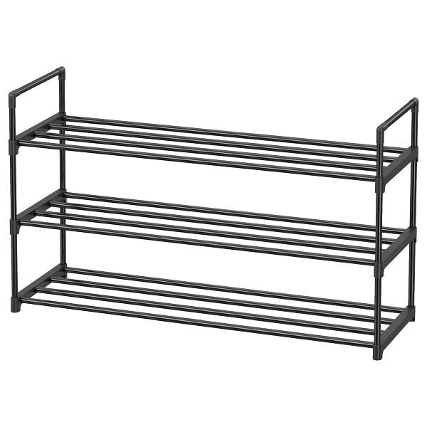 SONGMICS Schuhregal, Schwarz, 92x30x54 cm, LSA13BK