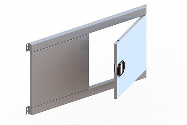 Meta CLIP Vorsatztür 1/4 RAL 7035 verschieden, 20061243