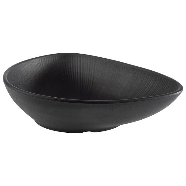 APS Schale -NERO-, 23 x 18 x 5 cm, Melamin, schwarz, 0,6 Liter, 85076