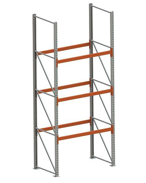 Meta Schweres Multipal GR 4400x1825x1100 mm, verzinkt/RAL, mit 4 Lagerebenen, 200189963