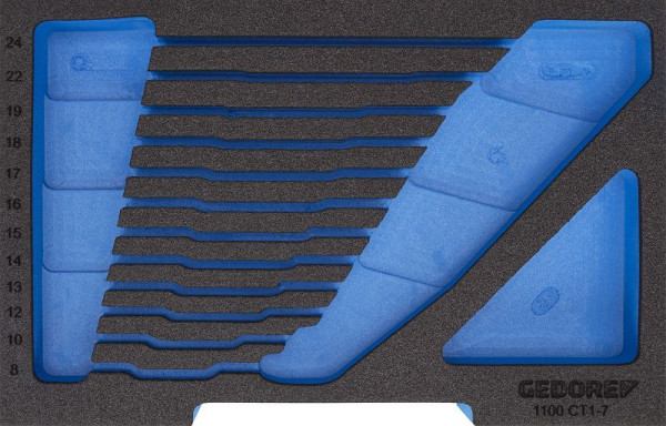 GEDORE Schaumeinlage leer für L-BOXX 136, Ring-Maulschlüssel-Satz, 2835924