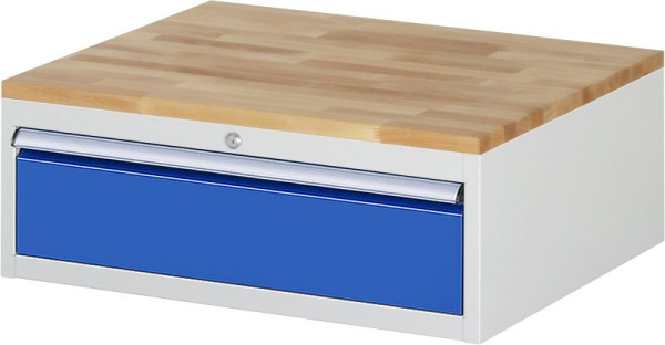 RAU Schubladenschrank Serie 7000, B770 x T650 x H285mm, 1 x Schublade-Größe-XL 1xH180 mm, Buche-Massiv-Arbeitsplatte, Stärke 25 mm, 03-XL1.0A-B.11