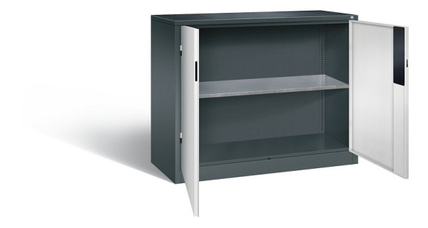 C+P Werkzeugschrank Acurado, H1000xB1200xT500mm, Farbe: Anthrazitgrau / Lichtgrau, Muldengriff, 8831-052 S10370