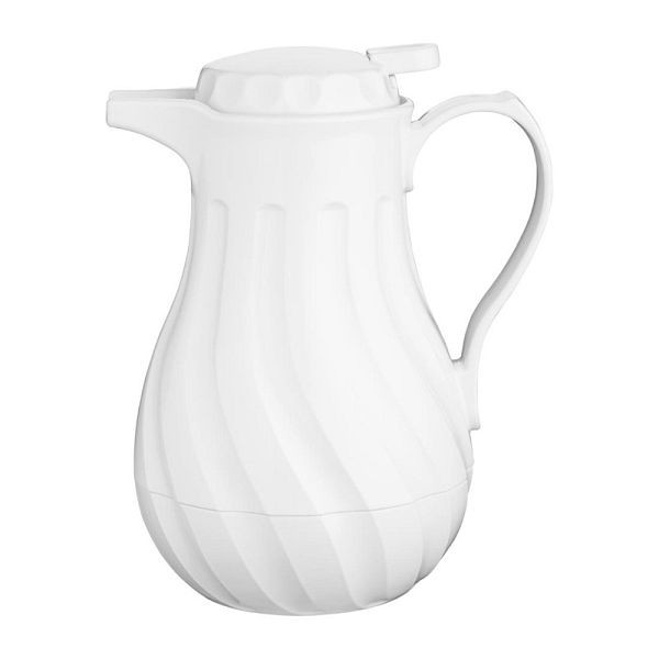 Olympia Isolier-Wirbelkrug Weiß 0,5Ltr, dickes Polypropylen, CH118