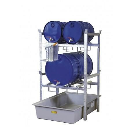 Cemo Fassregal 400 mit 2 Fassauflagen, 7664, 4052886118726